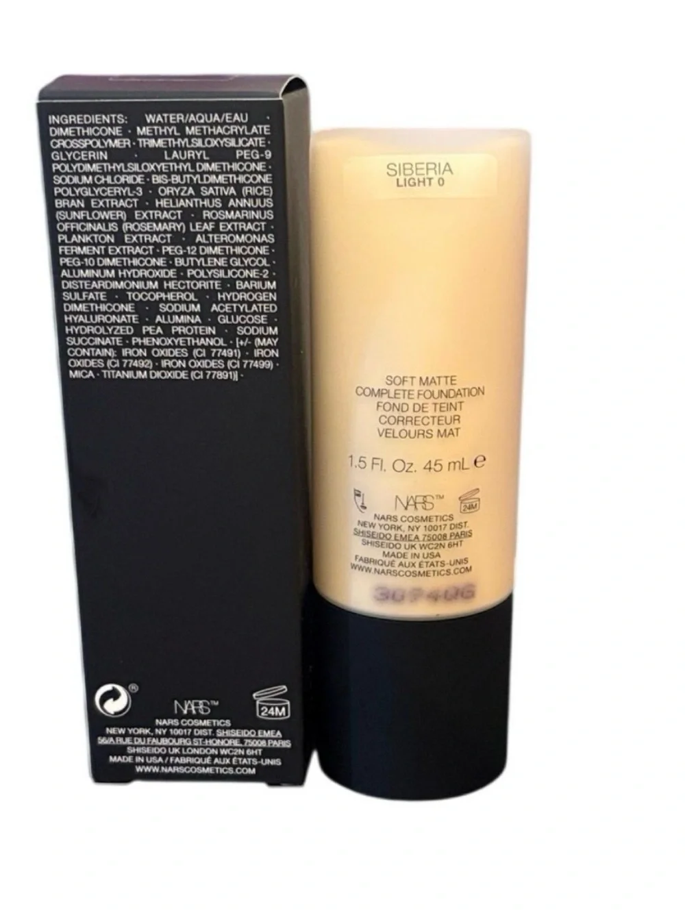 NARS Soft Matte Complete Foundation - Light 0- Siberia